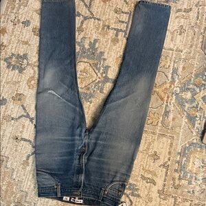 Re/Done Women's Skinny Blue Jeans
